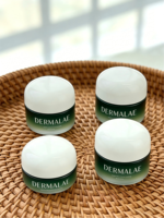 Flacon en verre dégradé vert givré avec bouchon blanc - Contenant de luxe pour sérum cosmétique et huile essentielle - Flacons de soin de la peau de luxe