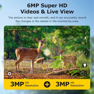Caméra de sécurité solaire Ubox 6MP 4G LTE pour extérieur, <span class=keywords><strong>batterie</strong></span> 20000mAh, enregistrement 24/7, étanche IP66, caméra CCTV PTZ à double objectif - Product Image 6