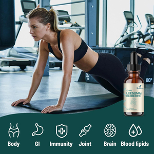 60ml liposomal berberine HCI liquid12 in1 thảo dược cai nghiện làm sạch da sáng chất chống oxy hóa sản phẩm làm đẹp giảm cân - Product Image 4