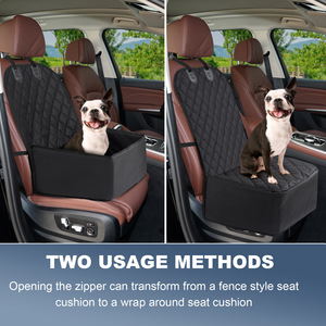 Housse de siège de voiture pour <span class=keywords><strong>chien</strong></span> Sanan 2 en 1 Deluxe Oxford imperméable avec design hamac pour la <span class=keywords><strong>protection</strong></span> du siège <span class=keywords><strong>avant</strong></span> - Product Image 5