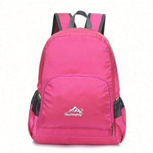 Bolsa de Ciclismo Plegable Ligera y Duradera, Mochila de Viaje Plegable con Logotipo Personalizado - Product Image 1