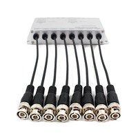 Transmetteur de sécurité 8 canaux 1080p UTP HDCVI/HDAHD/HDTVI/CVBS, Balun vidéo passif RJ45 UTP pour paires torsadées, pour accessoires de vidéosurveillance