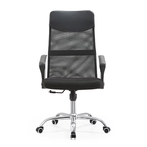 Chaise de bureau en maille verte de luxe avec appui-tête réglable, chaise de direction pivotante professionnelle pour espace de travail - Product Image 4