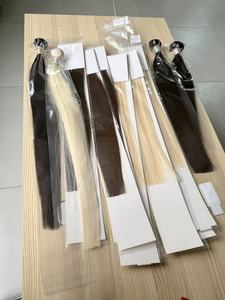 Extensions de cheveux humains Remy de haute qualité 100g à coudre pour tissage Genius, style lisse et ondulé, cheveux européens décolorés - Product Image 5