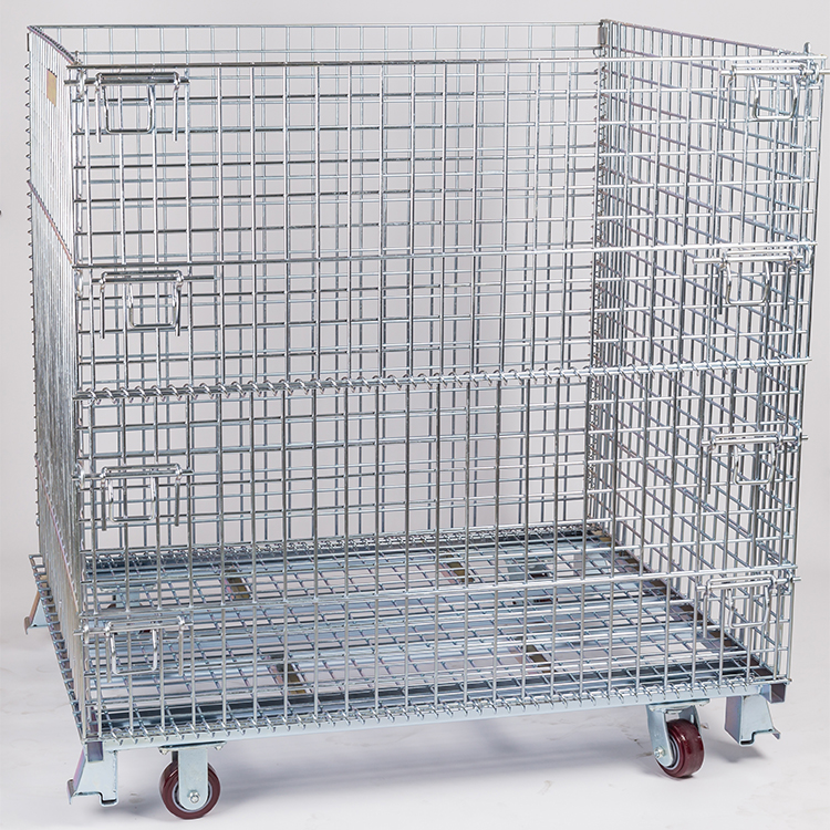 Wire Mesh Cages with Wheels - Durable Storage Solutions