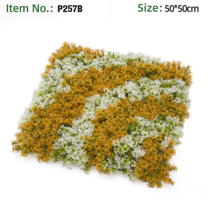 Panel de pared de césped artificial de trébol y musgo de 50*50cm, planta artificial decorativa para pared, para decoración de fondo de bodas en interiores y exteriores, decoración de pared verde. - Product Image 6