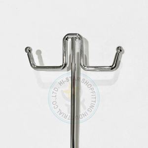 Estilo moderno cromado pintado para bolsos de acero Soporte para damas Publicidad al por menor Uso en encimera - Product Image 4