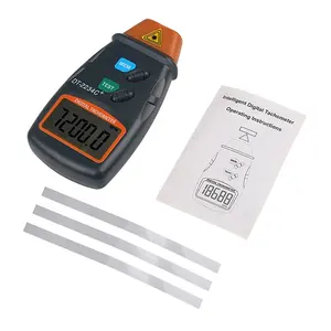 DT-2234C+ Digital Tachometer Engine Tachometer Non-Contact Tach Tool Handheld Laser Photo Tachometer Speed Gauge