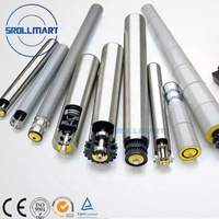 Verchromte 50-110mm Edelstahl-Zahnriemenantriebstrommel 24V DC für Förderanlagen, Neuzustand, PVC-Gummimaterialien