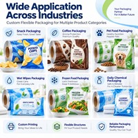 Rouleaux de film pour confiseries avec des motifs personnalisés de chocolat et de biscuits sur BOPP VMPET CPP pour l'emballage horizontal des aliments