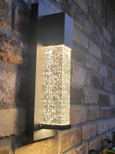 Ngoài Trời Đèn tường hiện đại IP65 không thấm nước nhôm pha lê vườn hiên ban công biệt thự hành lang Patio vuông LED RGB + Wifi - Product Image 4