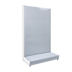 Étagères de supermarché double face 30X60 H1510xW1200xD900mm Supports métalliques modulaires Trou d'acier Fond de panier Rayonnage de gondole à usage léger - Product Image 1