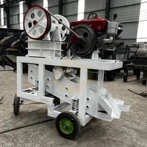 Small size crusher 150x250 200x300 jaw crusher mini portable mobile diesel stone jaw crusher cheap prices