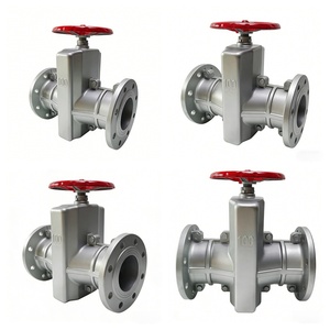 Válvula de Abrazadera de Tubo de Aluminio Tipo Volante con Brida GJ41X, Adecuada para Aplicaciones de Minería y Tratamiento de Aguas Residuales - Product Image 1