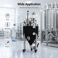 Cuve de Fermentation Sanitaire en Acier Inoxydable Poli Miroir pour l'Industrie Pharmaceutique et Biotechnologique