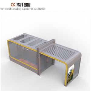 High - end street furniture: intelligent <strong>bus</strong> station waiting pavilion with advertising light box - Product Image 5