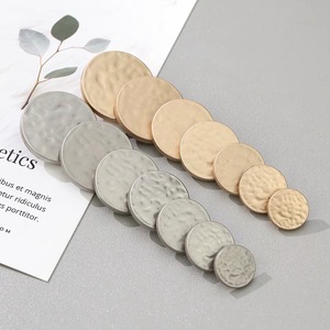 Tùy Chỉnh Thực hiện Vàng Bạc Hợp Kim Kim Loại Phẳng Top Shank Nút Áo Sơ Mi Shank Nút Kim Loại Cho Quần Áo - Product Image 3