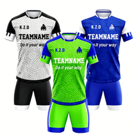 Tenues d'entraînement d'équipe en polyester sublimé avec logo personnalisé, shorts, maillots de football, maillots de soccer unisexes, numéros OEM