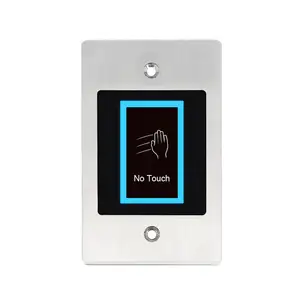 Waterproof Time Delay 5s,10s Flush mounted No Touch Exit Button,Stain Steel Embedded Access Control Infrared Exit Button