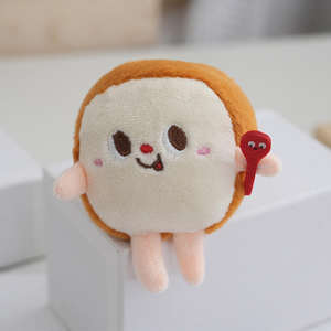 Karikatür Hamburger kızartması Hot <span class=keywords><strong>Dog</strong></span> tavuk bacağı dolması peluş oyuncak kapmak makinesi bebek çantası peluş oyuncak - Product Image 3