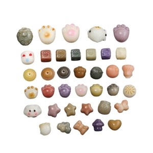 Cuentas talladas de raíz de Bodhi, pequeñas, de forma irregular, accesorios de joyería DIY, pulseras, adornos con cuentas - Product Image 5