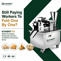 Machine à empanadas et pastels KONBRIT automatique avec moteur en cuivre pur, 4800 pièces/h, commerciale, intelligente, écran tactile PLC, DDP CE