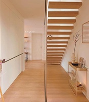 VIKO Ventes directes d'usine Design d'intérieur minimaliste moderne Boîte en chêne Escalier flottant personnalisé