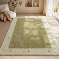 Tapis de luxe moderne tufté à la main 100 % polyester, tapis moelleux et shaggy fait main pour salon et chambre, taille personnalisée OEM ODM