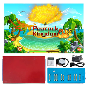 QIQU Jeu de tir de pêche d'arcade avec options de difficulté, Logiciel pour machine de table Peacock Kingdom Plus, Kit complet de jeu de pêche chinois - Product Image 1
