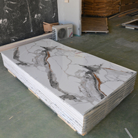 Panneau mural en PVC flexible, écologique, imperméable, ignifuge, moderne, classique, à motifs floraux et marbrés, avec revêtement UV, pour chambre à coucher, maison, appartement