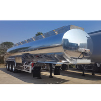 Camion-citerne de livraison de carburant et de produits pétroliers en vrac en alliage d'aluminium de haute qualité avec réservoir de plus de 30 000 L et une masse totale autorisée de 30 T