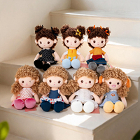 Adorables poupées en peluche pour filles, rembourrées en coton PP, jouets doux et apaisants pour bébés, 31-50 cm, jolies robes pour la vente en gros et au détail