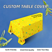 Nappe carrée sur mesure, imperméable, portable, pour l'extérieur, 100% polyester, logo imprimé numériquement, taille