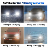 Feux de voiture LED Gview Mini Size 8000 Lumens, halogènes brillants, Irak, 6000K, blanc, ampoules de phare LED GMX H7