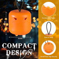 Richshining Décorations Halloween Lanterne Multiple-Jack Citrouille Lumières IP65 Rated Plastic Pumpkin Lamp Décorations