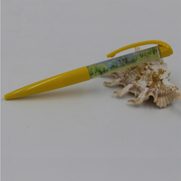 Usine en gros impression personnalisée 2d Pvc flotteur liquide stylo bas quantité minimale de commande cadeaux promotionnels fantaisie Aqua stylo à bille en plastique
