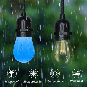 תאורת מיתר LED RGBW חיצונית עמידה למים, נורות לד לפטיו, DC12V IP65, תאורת רדיפה לקישוט מסיבות גן - Product Image 5