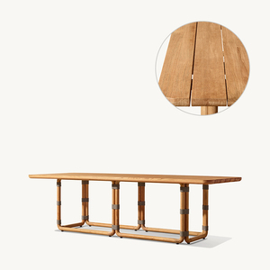 Hiện Đại Bền Teak Ăn Đặt Ngoài Trời Bàn Ghế Cho Sân Vườn Khách Sạn Căn Hộ Không Thấm Nước Cho Công Viên Sử Dụng - Product Image 5