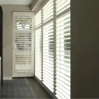 Volets persiennes horizontaux modernes en alliage d'aluminium pour appartements, avec fonction de remontée et de descente automatiques, vente en gros