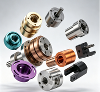 Pièces en alliage d'aluminium usinées sur mesure par CNC, composants tournés anodisés couleur, usinage de précision, usinage de cylindres et de brides