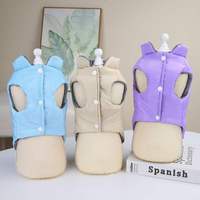 Nouveau gilet pour chien en coton Teddy, classique d'hiver, coupe-vent, écologique, chaud, décontracté, confortable, imprimé, vêtements pour animaux de compagnie