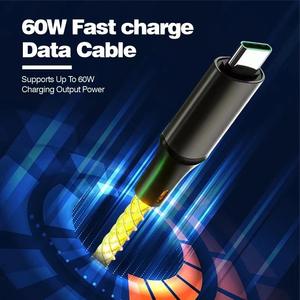 Venta al por mayor RGB Colorido Gradual Light up <span class=keywords><strong>USB</strong></span> a Cable de iluminación Tipo <span class=keywords><strong>C</strong></span> y Micro <span class=keywords><strong>USB</strong></span> 3IN1 Cable de datos de carga rápida - Product Image 4