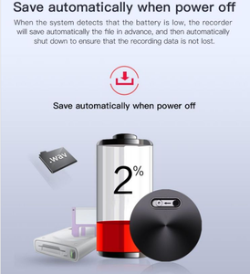 Xách tay 4GB 8GB tập tin mã hóa giọng nói kích hoạt âm thanh mini ghi âm - Product Image 4