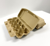 Boîte à œufs en carton de 10 unités avec logo personnalisé, boîte à œufs en pâte moulée colorée de luxe pour œufs frais de ferme biologiques