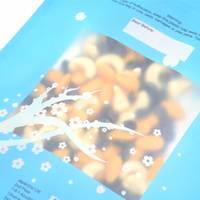 Pochette autoportante anti-odeur personnalisée, laminée, avec fermeture éclair et fenêtre pour l'emballage de biscuits