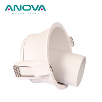 Boîtier de lampe led encastrée anti-éblouissement avec cadre en aluminium