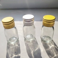 Bouteille pharmaceutique Bouteille en verre transparent 30ml 40ml 60ml avec bouchon Tampe Evidence 28mm pour boisson de jus de fruits