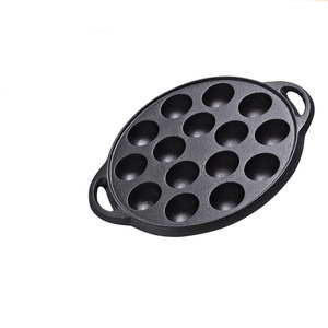 Poêle en fonte non revêtue antiadhésive épaissie pour la cuisson de boulettes de viande, pieuvre, cailles et autres aliments – Vente en gros - Product Image 5