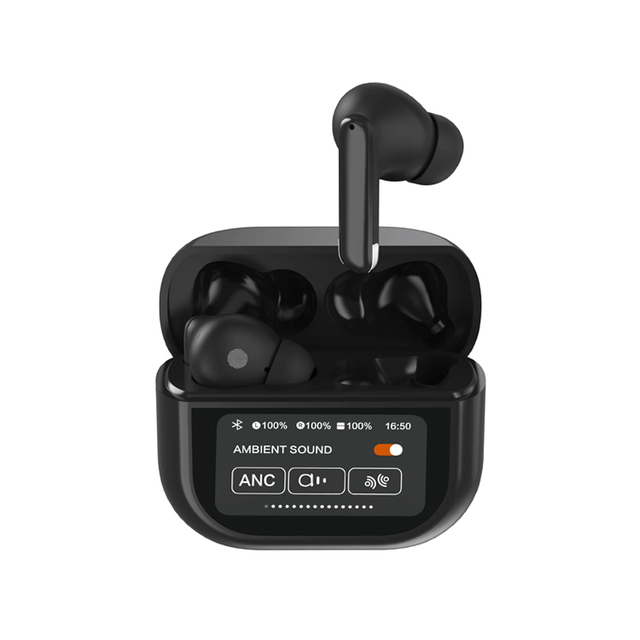 Smart LED Touch Screen TWS Earbuds ANC Wireless In-Ear Earphones with Noise Cancelling Feature