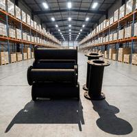 Raccord souple en caoutchouc à sphère unique SBR 2,5 pouces PN16, type fileté pour conduite d'alimentation en eau